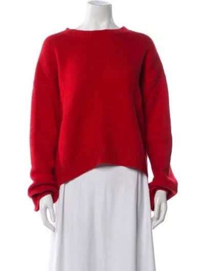 Pre-owned Arch4 Cashmere Crew Neck Sweater In Red