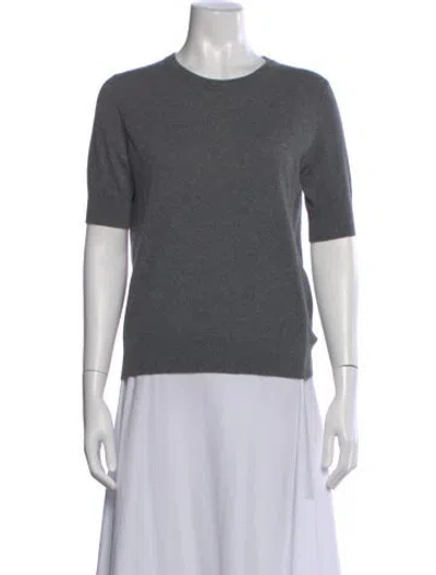 Pre-owned Arch4 Cashmere Crew Neck Top In Gray