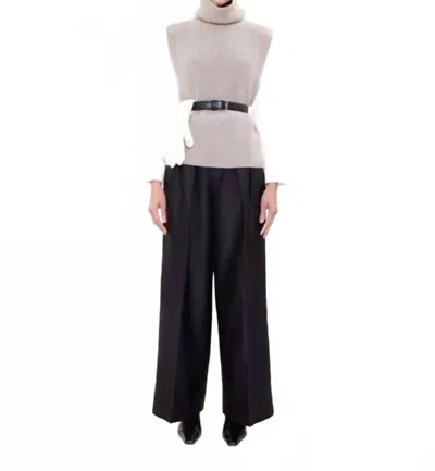 Arch4 Cashmere Emily Knit Sweater Vest In Husky Grey In Beige