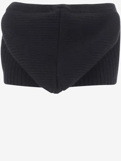 Arch4 Cashmere Hooded Cape In Black
