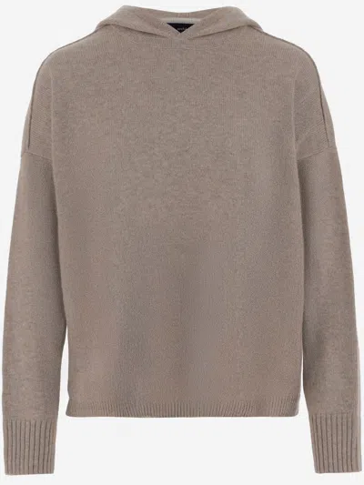 Arch4 Cashmere Hooded Sweatshirt In Neutral