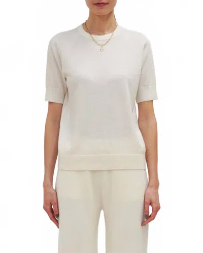 Arch4 Cashmere Logan Crew Sweater In Ivory In Neutral