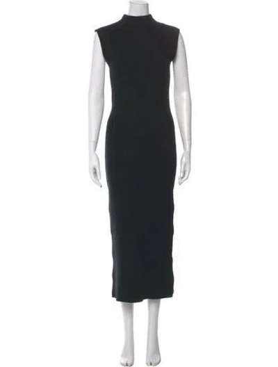 Pre-owned Arch4 Cashmere Long Dress In Black