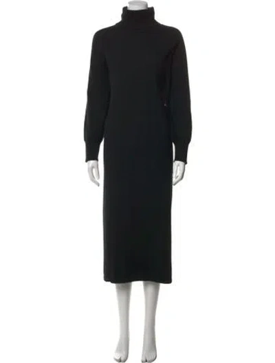 Pre-owned Arch4 Cashmere Long Dress In Black