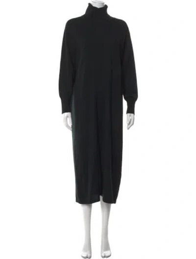 Pre-owned Arch4 Cashmere Long Dress In Black