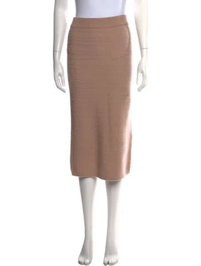 Pre-owned Arch4 Cashmere Midi Length Skirt In Neutral
