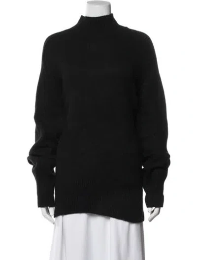 Pre-owned Arch4 Cashmere Mock Neck Sweater In Black
