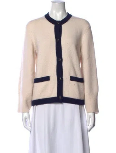 Pre-owned Arch4 Cashmere Open Front Sweater In Neutrals