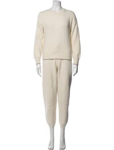 Pre-owned Arch4 Cashmere Pant Set In Neutrals