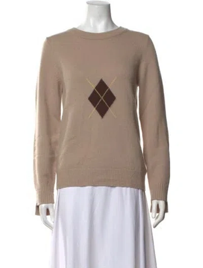 Pre-owned Arch4 Cashmere Patterned Sweater In Neutrals