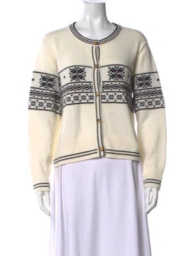 Pre-owned Arch4 Cashmere Patterned Sweater In Neutrals