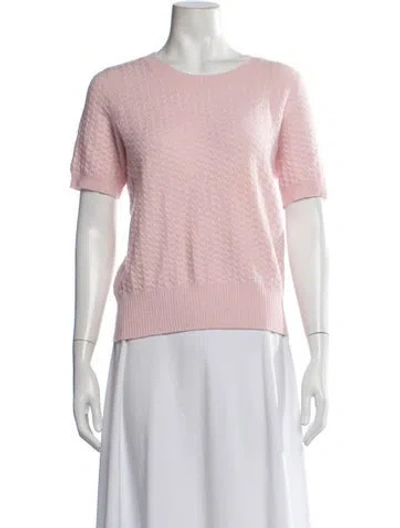 Pre-owned Arch4 Cashmere Patterned Sweater In Pink