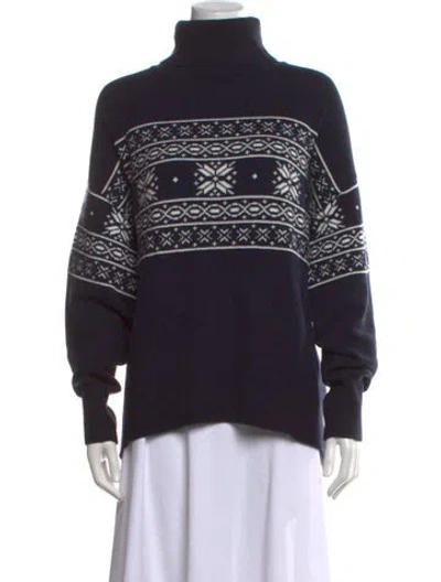 Pre-owned Arch4 Cashmere Patterned Sweater W/ Tags In Black