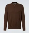 Arch4 Cashmere Polo Sweater In Brown