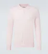 Arch4 Cashmere Polo Sweater In Pink