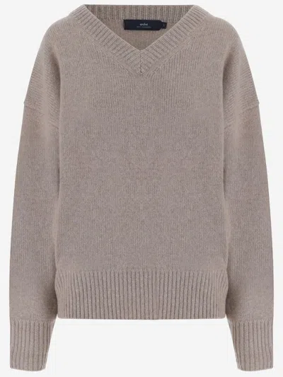 Arch4 Cashmere Sweater In Brown