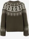 Arch4 Cashmere Sweater With Geometric Pattern In Multi