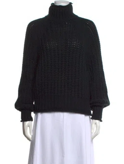 Pre-owned Arch4 Cashmere Turtleneck Sweater In Black
