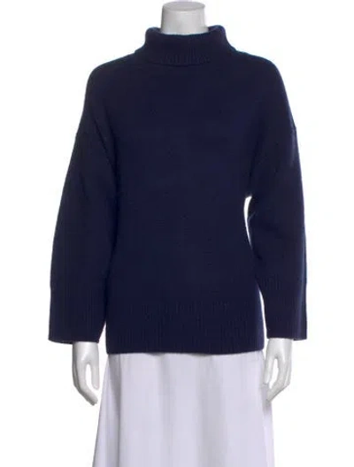 Pre-owned Arch4 Cashmere Turtleneck Sweater In Blue