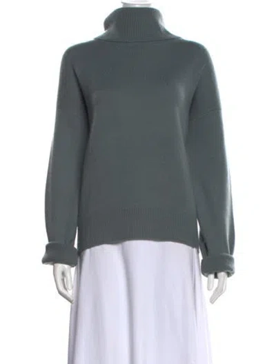 Pre-owned Arch4 Cashmere Turtleneck Sweater In Blue