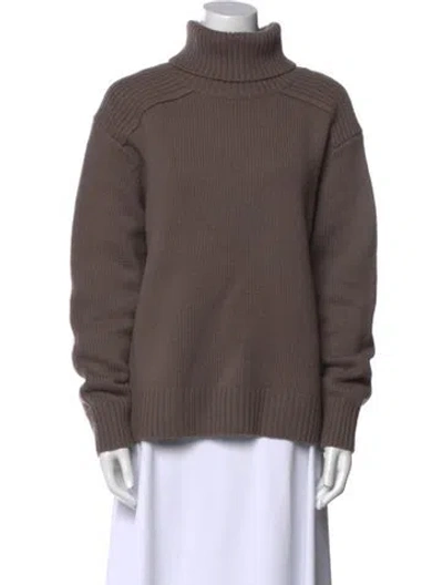 Pre-owned Arch4 Cashmere Turtleneck Sweater In Brown