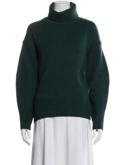 Pre-owned Arch4 Cashmere Turtleneck Sweater In Green