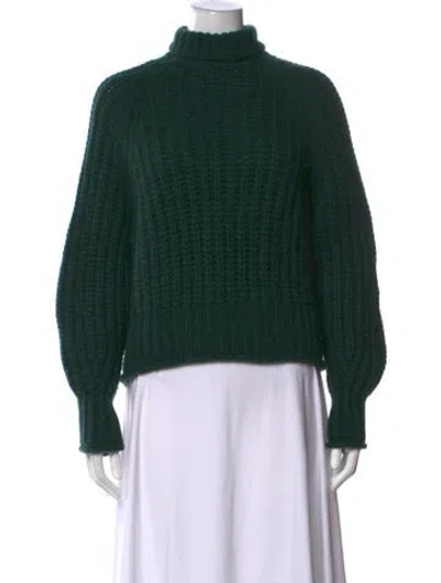 Pre-owned Arch4 Cashmere Turtleneck Sweater In Green