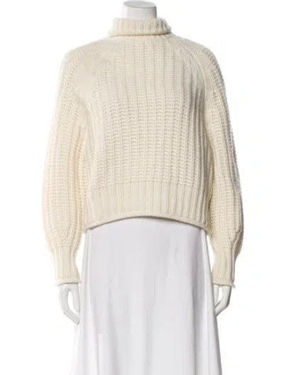 Pre-owned Arch4 Cashmere Turtleneck Sweater In Neutral