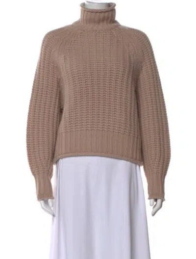 Pre-owned Arch4 Cashmere Turtleneck Sweater In Neutral