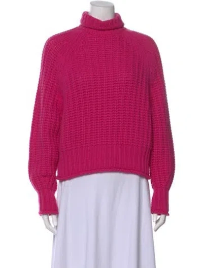 Pre-owned Arch4 Cashmere Turtleneck Sweater In Pink