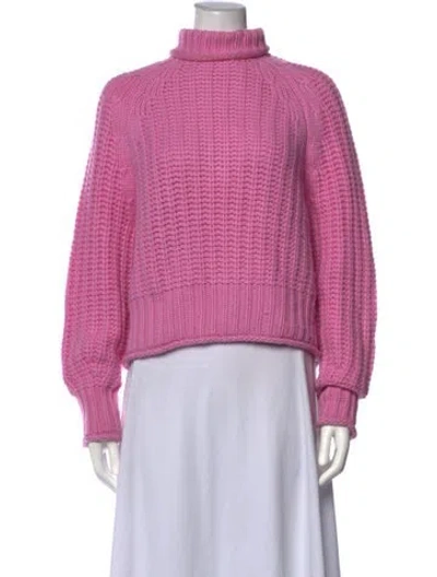 Pre-owned Arch4 Cashmere Turtleneck Sweater In Pink