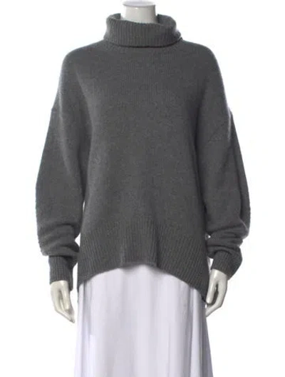 Pre-owned Arch4 Cashmere Turtleneck Sweater W/ Tags In Gray