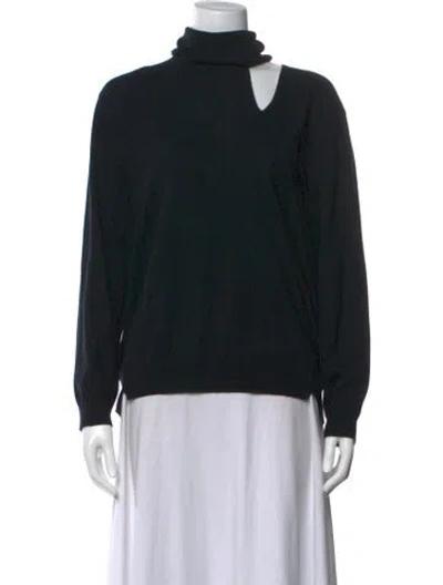 Pre-owned Arch4 Cashmere Turtleneck Top In Blue