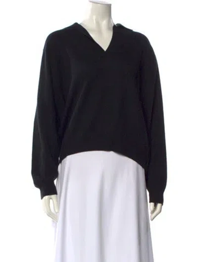 Pre-owned Arch4 Cashmere V-neck Sweater In Black