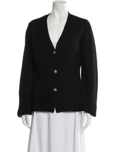 Pre-owned Arch4 Cashmere V-neck Sweater In Black