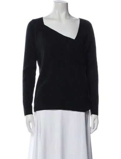 Pre-owned Arch4 Cashmere V-neck Sweater In Blue