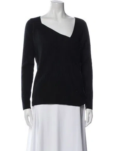 Pre-owned Arch4 Cashmere V-neck Sweater In Blue