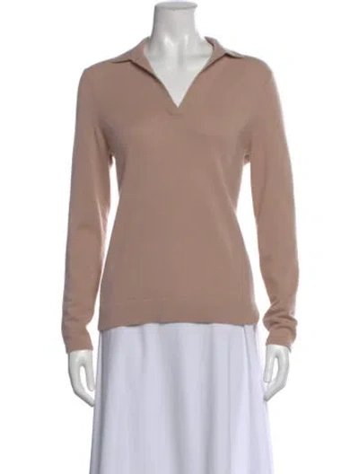 Pre-owned Arch4 Cashmere V-neck Sweater In Pink