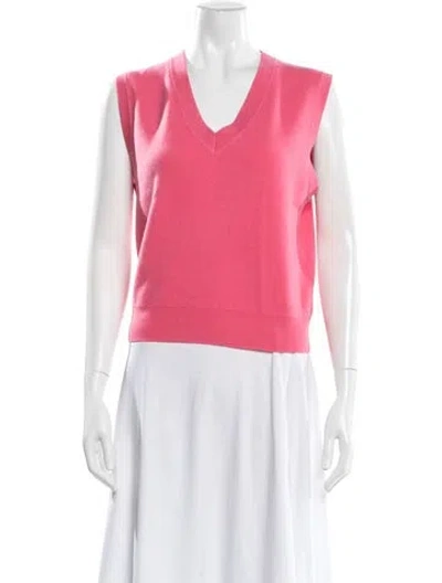 Pre-owned Arch4 Cashmere V-neck Sweater W/ Tags In Pink