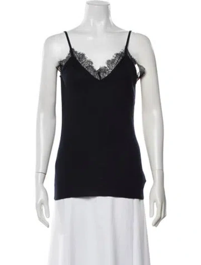 Pre-owned Arch4 Cashmere V-neck Top In Black