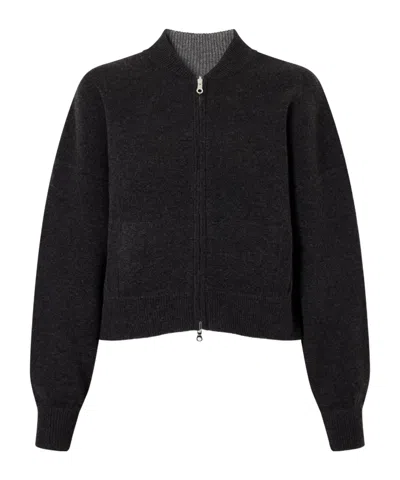 Arch4 Cashmere Zip-up Cardigan In Black