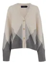 Arch4 Cashmere Cardigan With Shades In White
