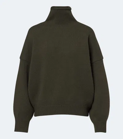 Arch4 Cimmie Cashmere Turtleneck Sweater In Green