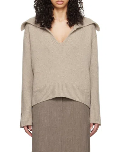 Arch4 Cortina Knitted Sweater In Neutral