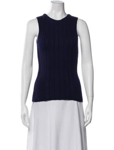 Pre-owned Arch4 Crew Neck Sleeveless Top In Blue