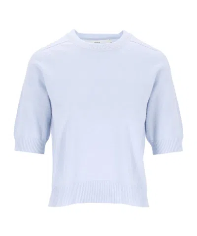 Arch4 Crew-neck Knit Top In Blue