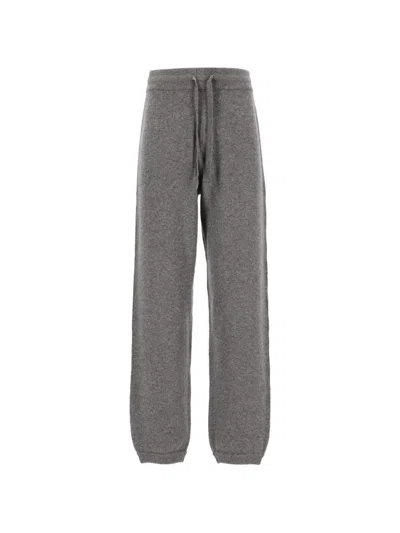 Arch4 Drawstring Cashmere Track Pants In Silver