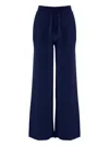 Arch4 Drawstring Palazzo Trousers In Blue