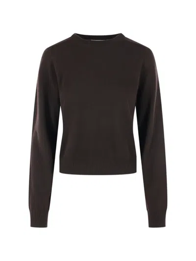 Arch4 Elara Ribbed-trim Cashmere Sweater In Black