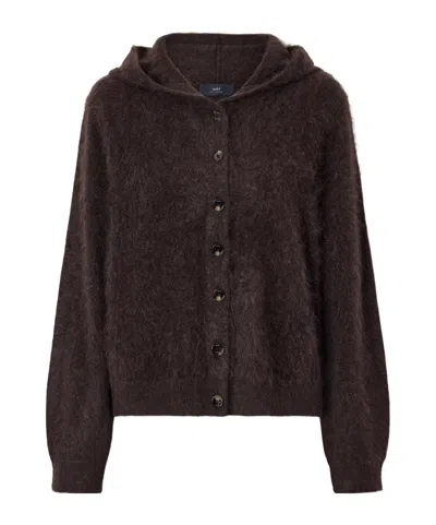Arch4 Evelyn Hooded Cashmere Sweater In Brown
